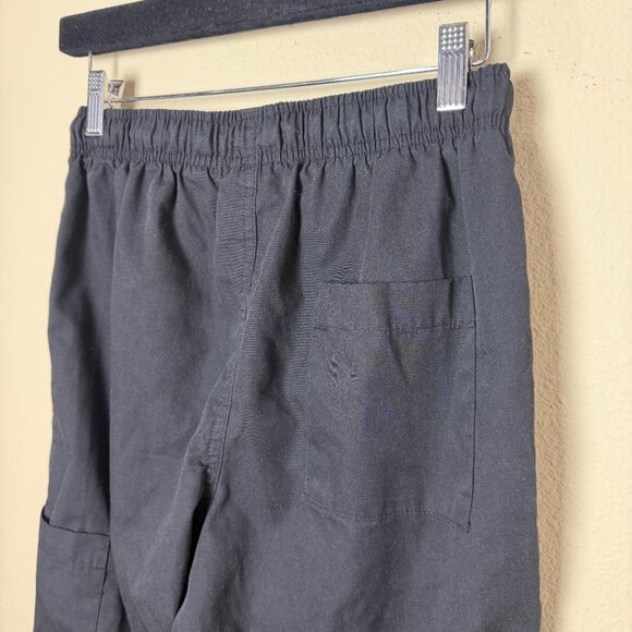 Dagacci Straight Wide Leg Black Scrubs Pants Size Small - Picture 7 of 9